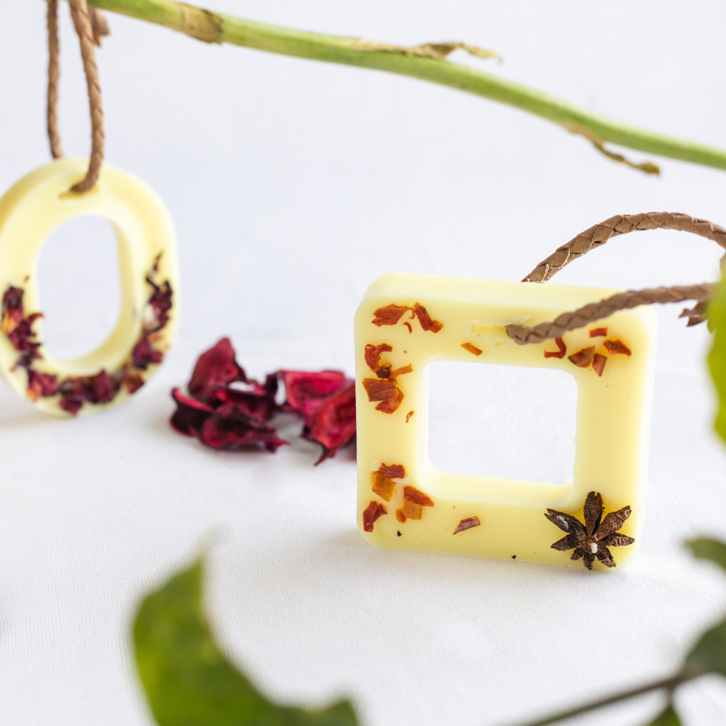 Set of 2 Beeswax Fragrance Bars