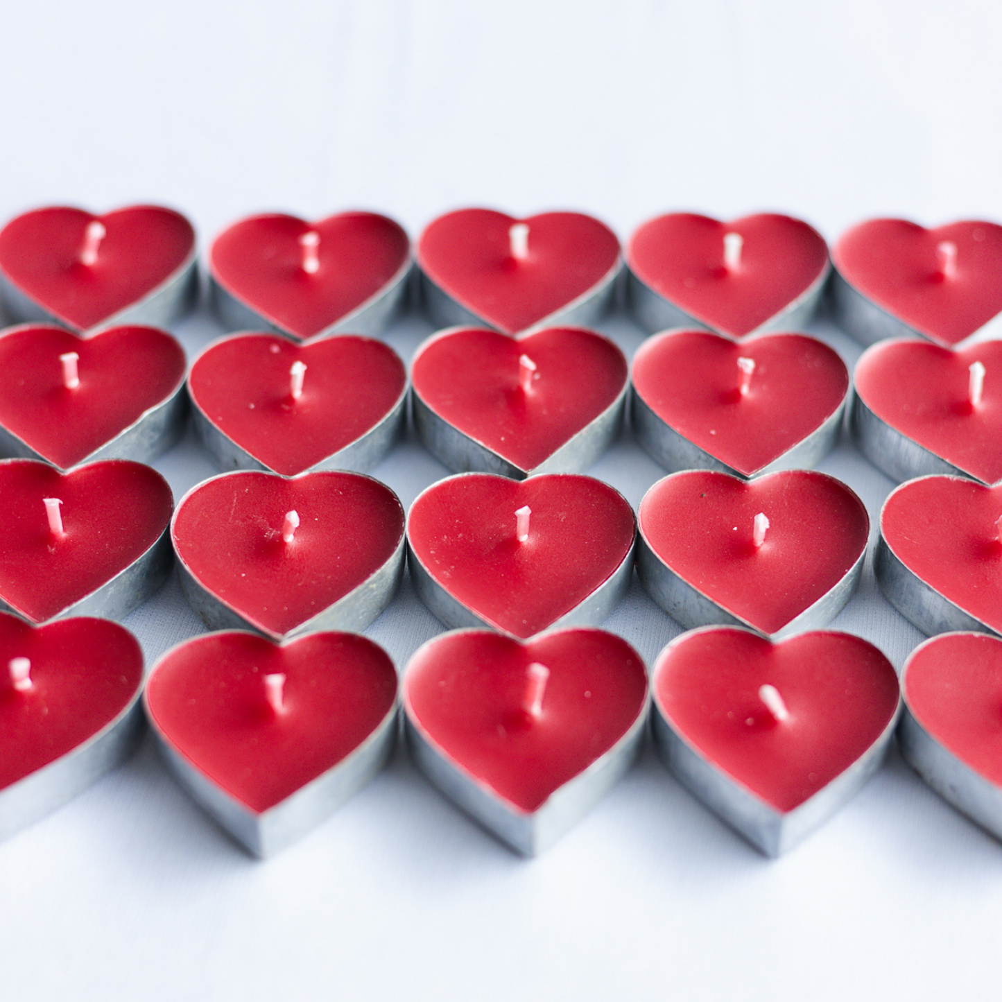 Set of 20 heart Shape Scented T light Candles