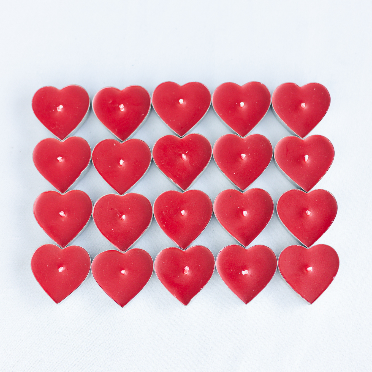 Set of 20 heart Shape Scented T light Candles