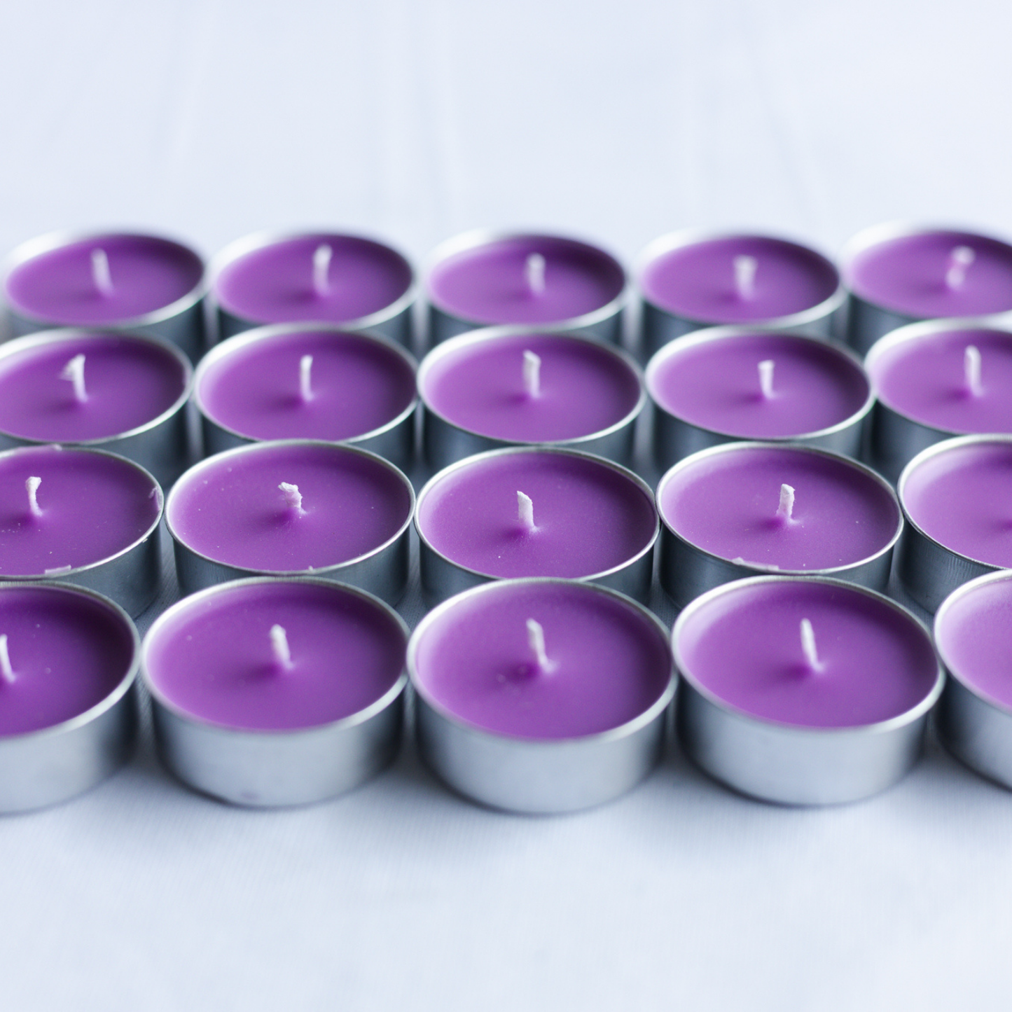 Set of 20 Lavender Scented T light Candles