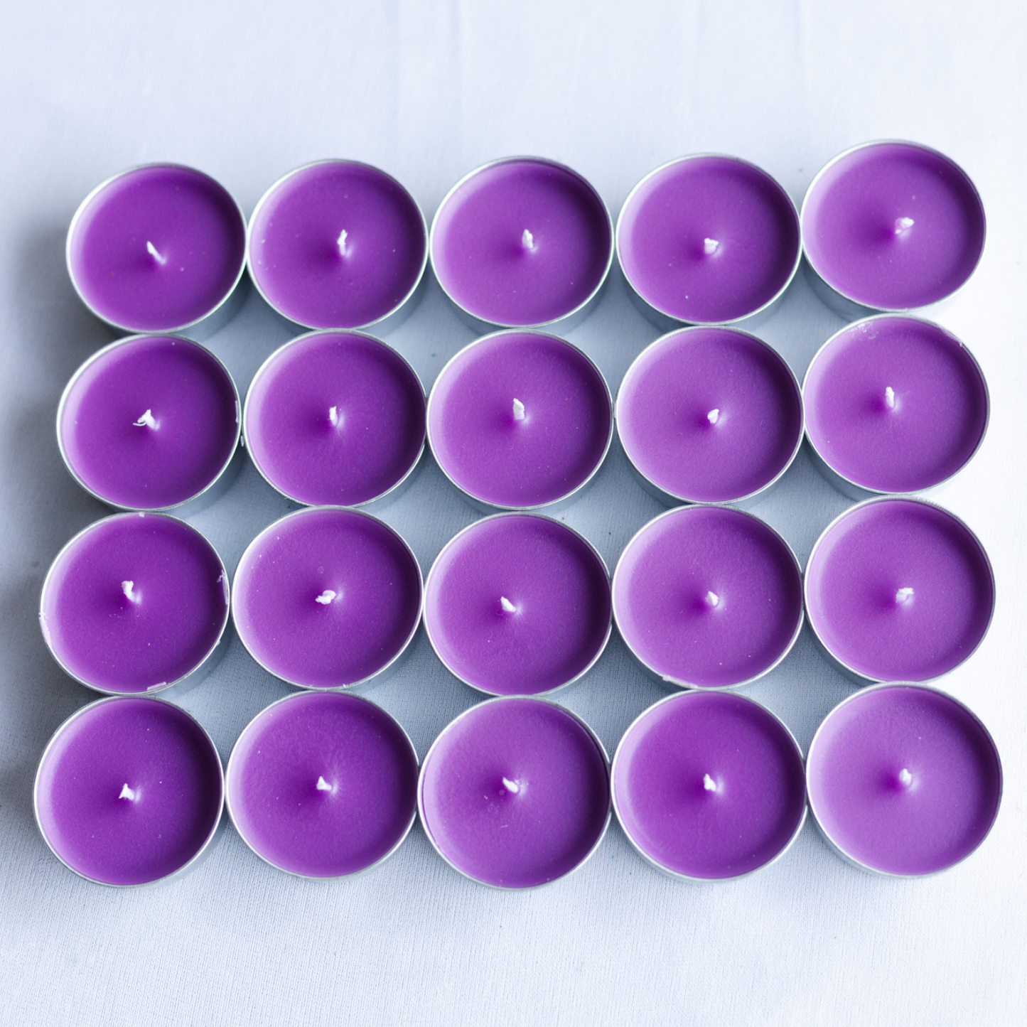 Set of 20 Lavender Scented T light Candles