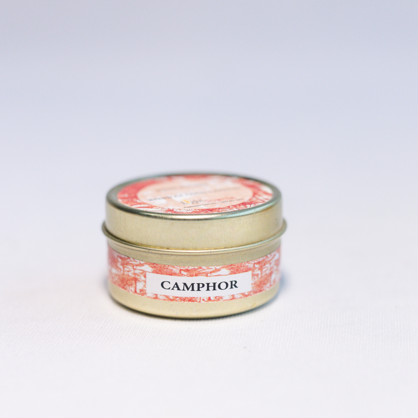 Set of 5 Tin Candles filled with Organic Coco Beeswax & Woody Fragrance