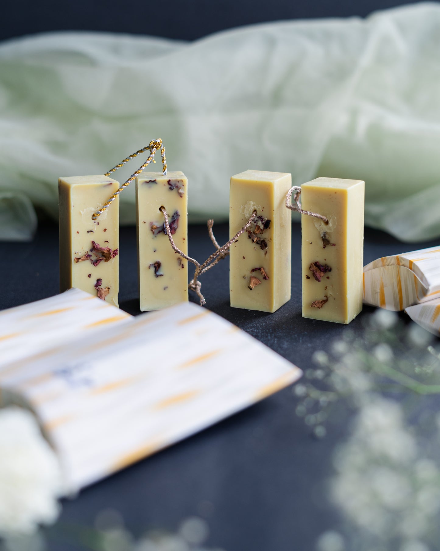 Set of 4 Beeswax Fragrance Bars