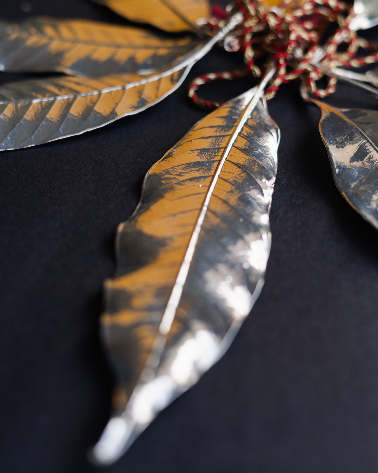Silver Dipped Natural Mango Leaves -Toran/Door hanging