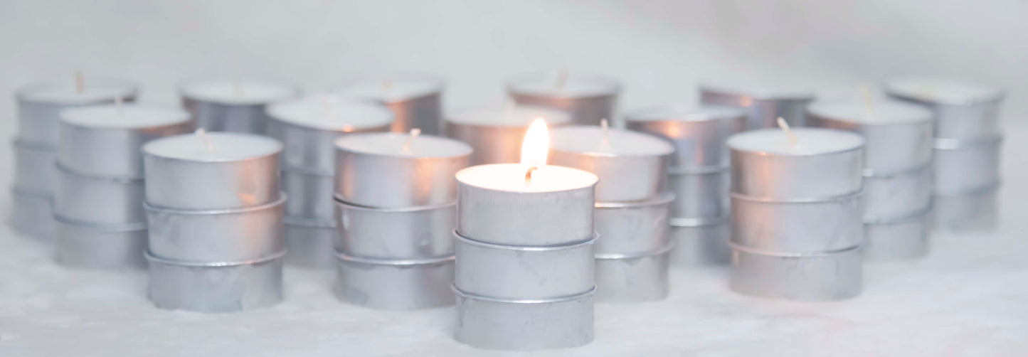 Set of 50 Hand Poured T light Candles