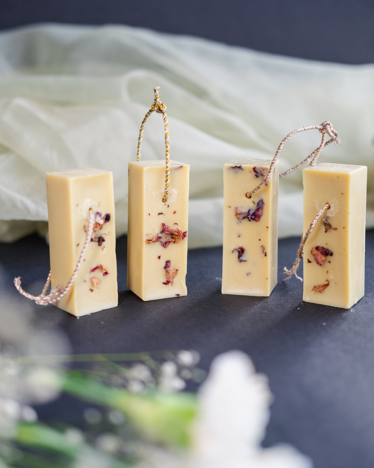 Set of 4 Beeswax Fragrance Bars