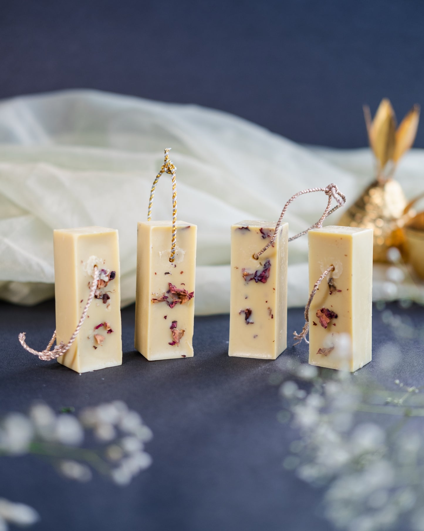 Set of 4 Beeswax Fragrance Bars