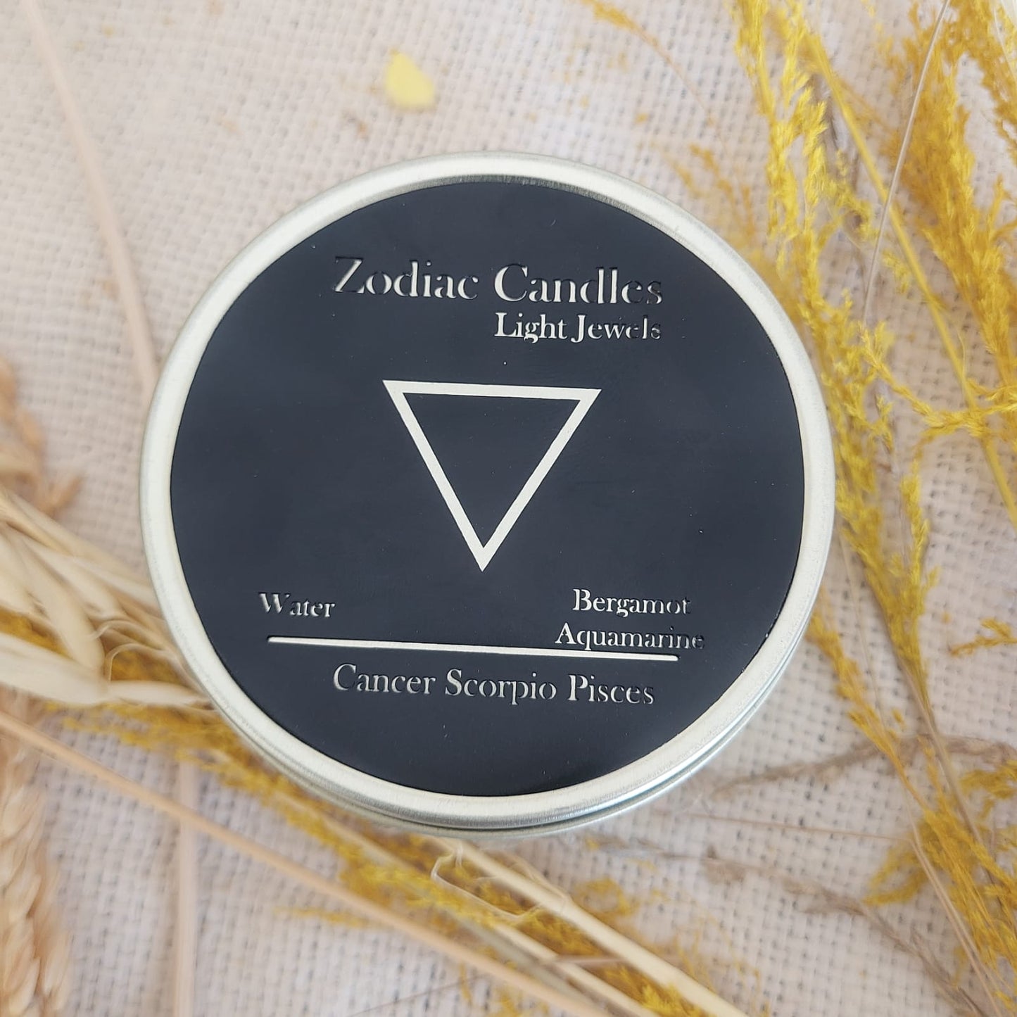 The 4 Zodiac Elements-Luxury Soy Tin Candles