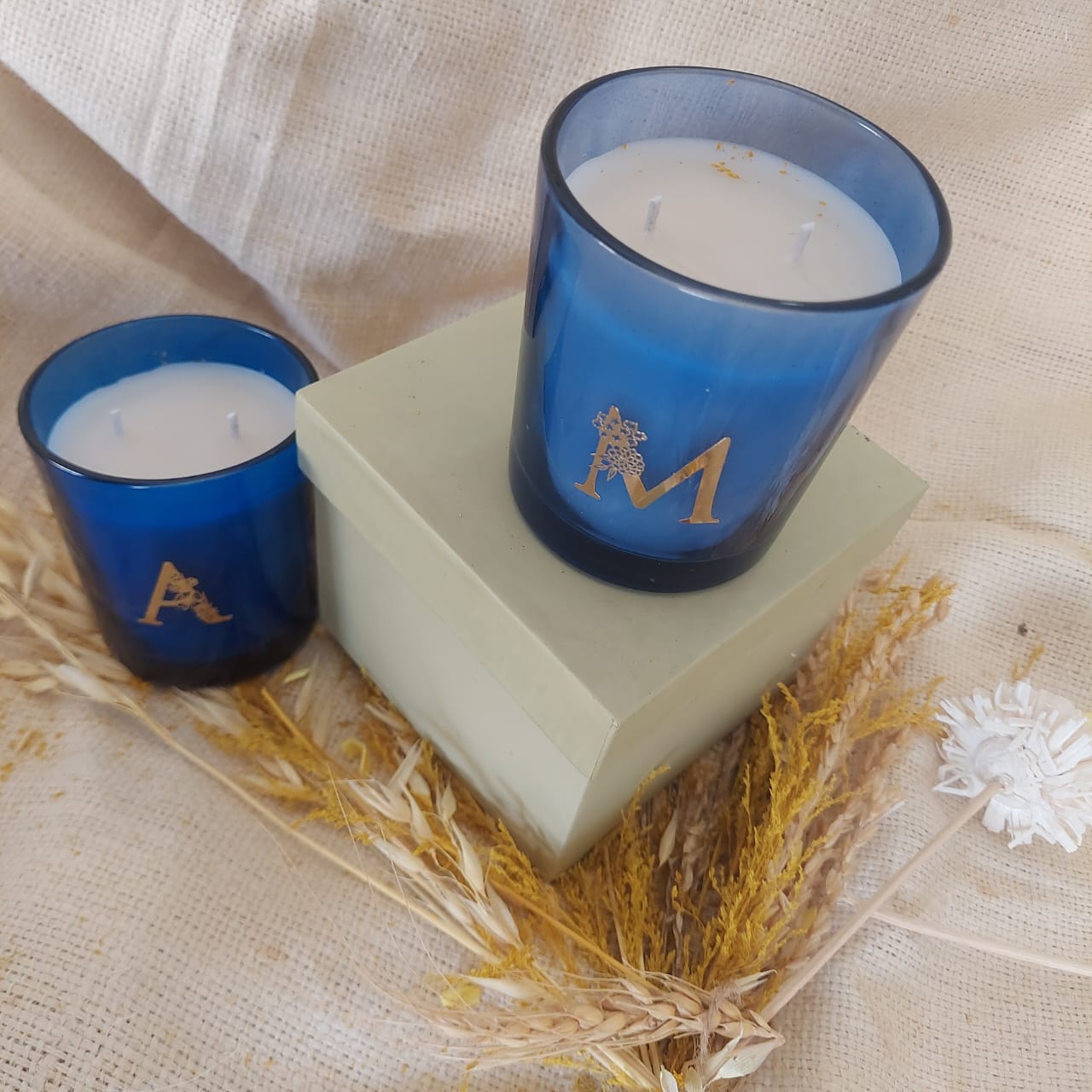 The Custom Monogram Candles