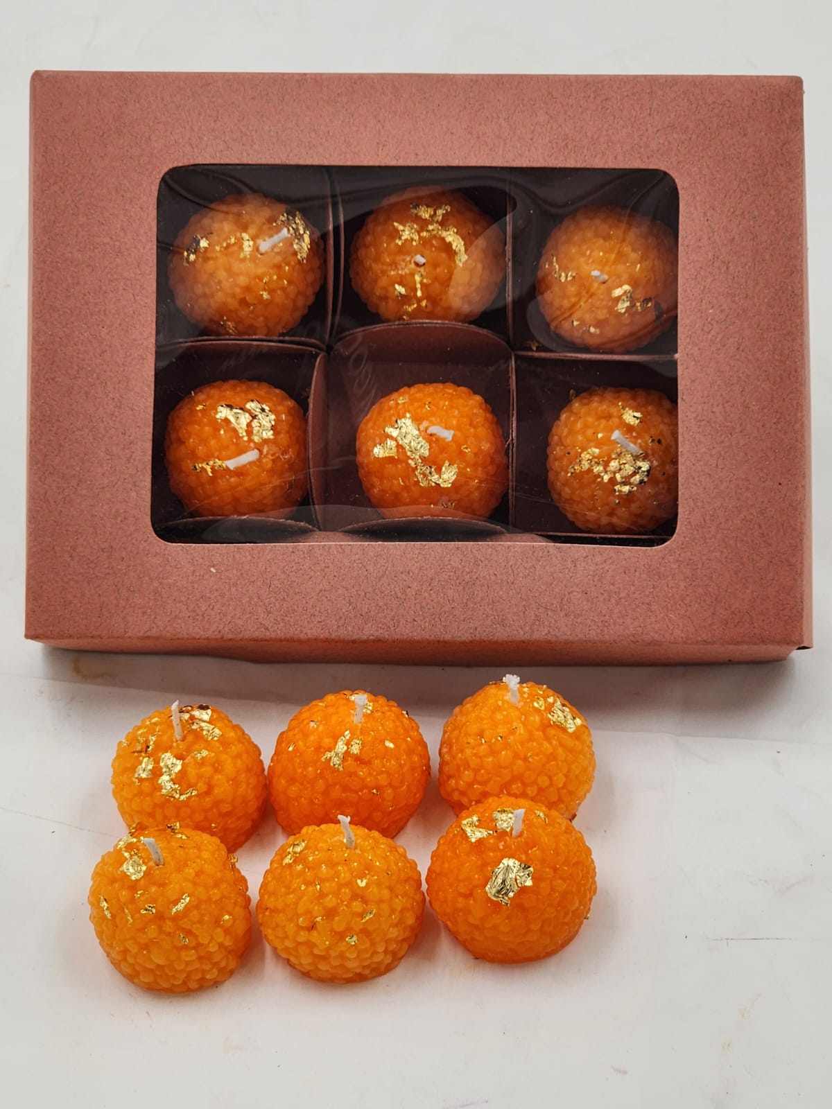 Set of 6 Ladoo Mithai Candle Box