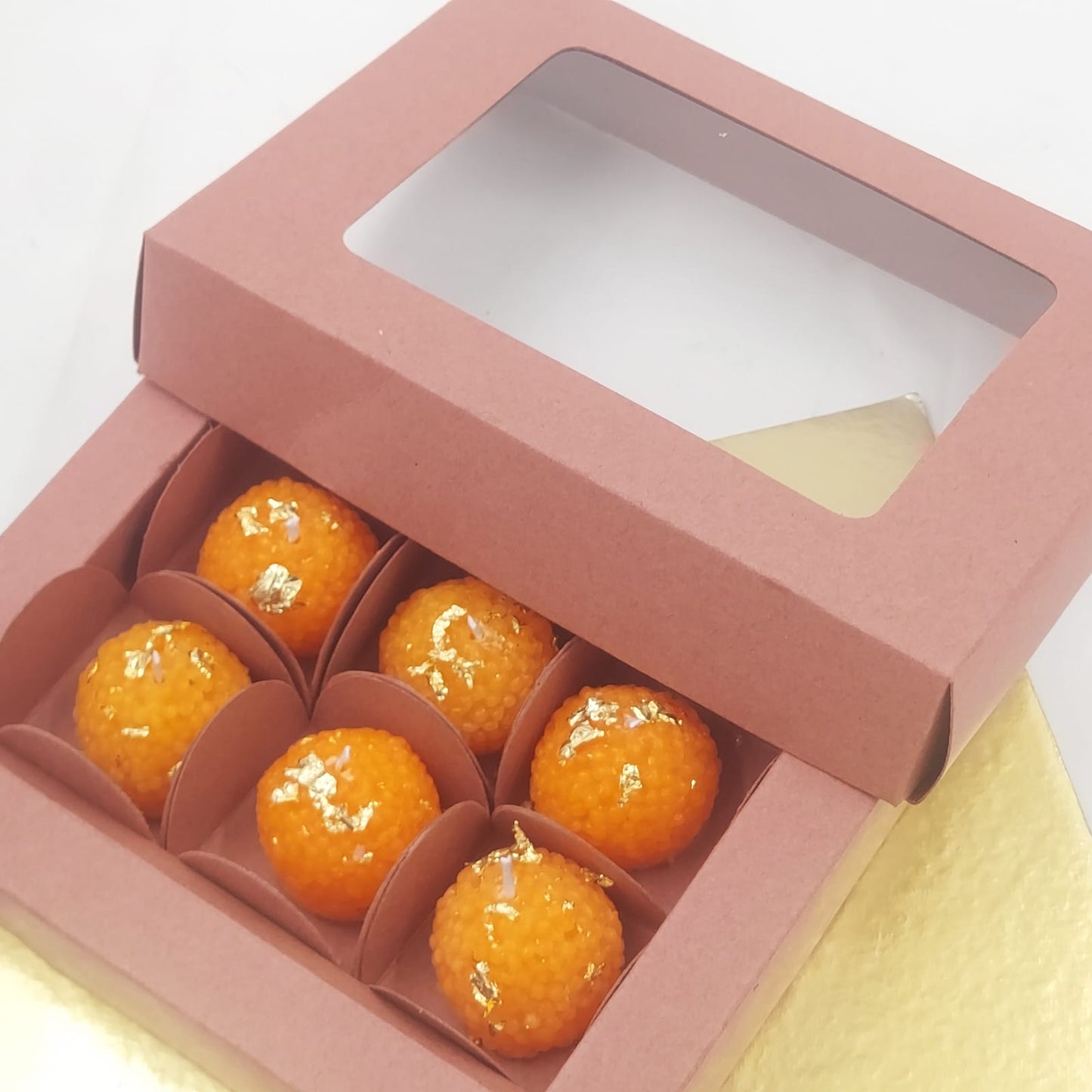 Set of 6 Ladoo Mithai Candle Box