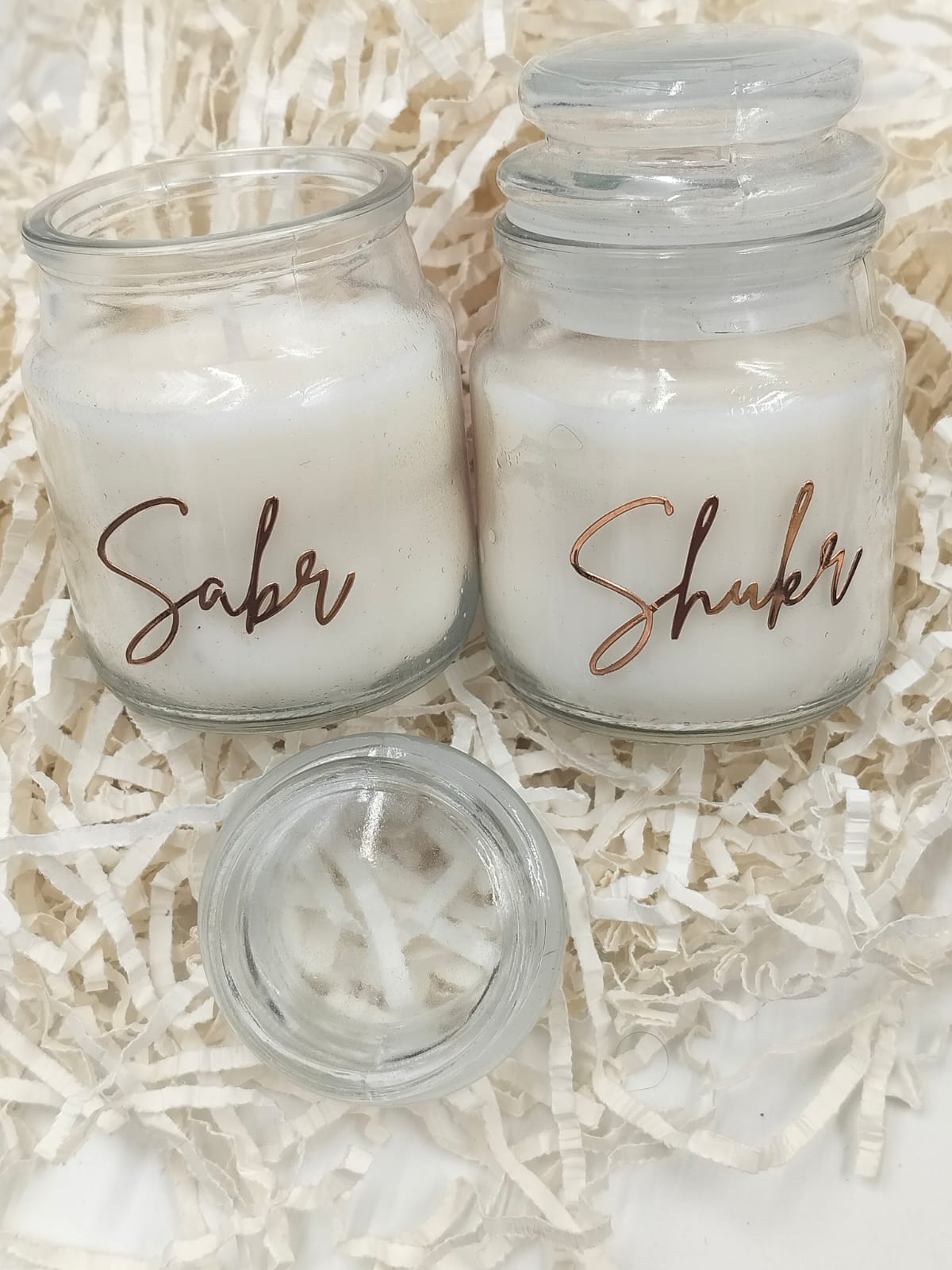 Sabr & Shukr Candle Jars
