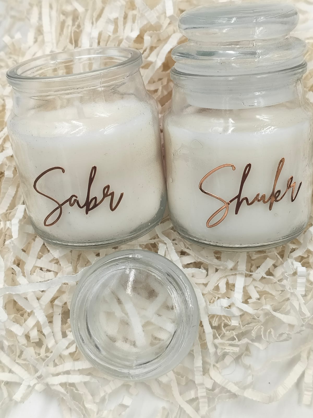 Sabr & Shukr Candle Jars