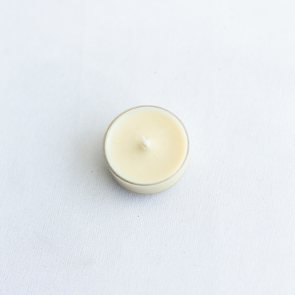 Set of 12 Vanilla Scented Soy wax T light Candles