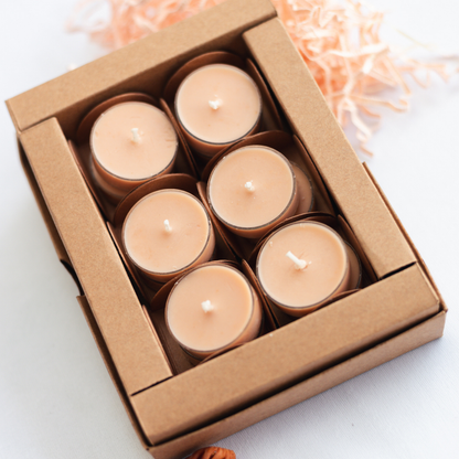 Set of 12 Ruh-e-Oud Scented Soy Wax T light Candles