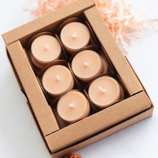 Set of 12 Ruh-e-Oud Scented Soy Wax T light Candles