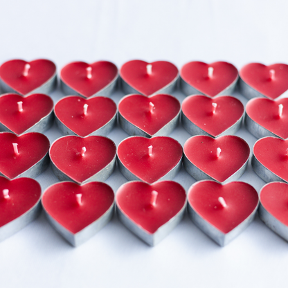 Set of 20 heart Shape Scented T light Candles