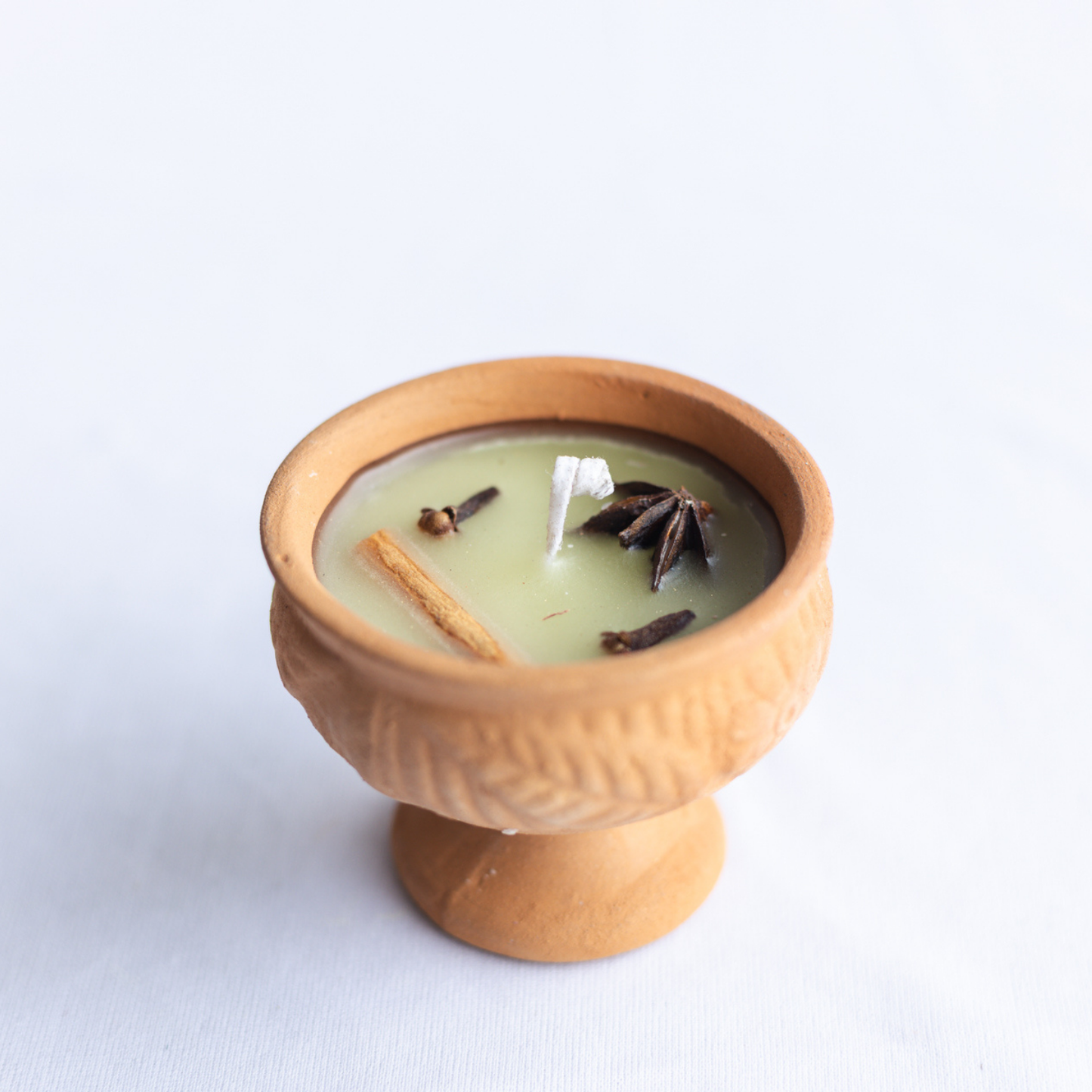 Set of 4 Mitti Bowl Candle Filled with Jasmine Fragrance