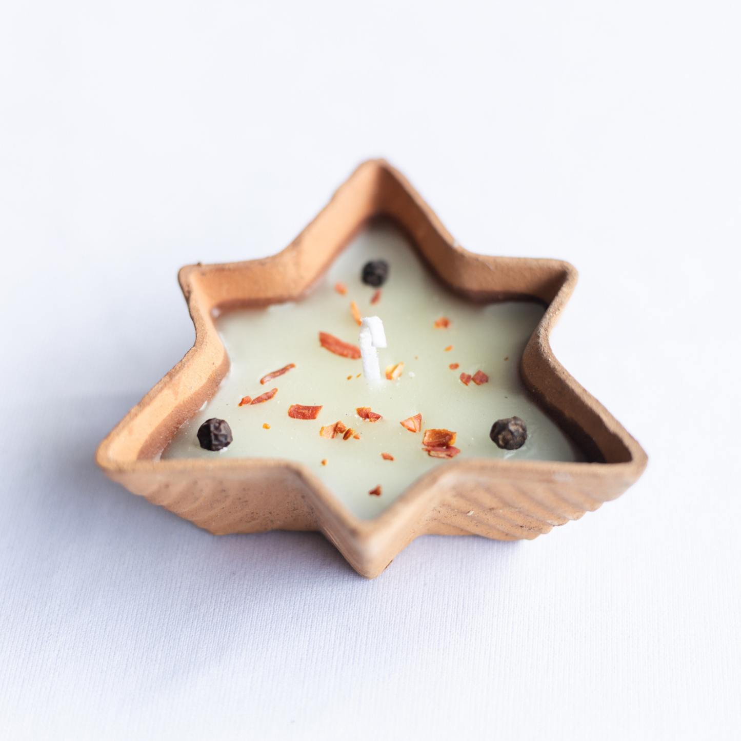 Set of 6 Star Diyas in kesar Chandan Fragrance
