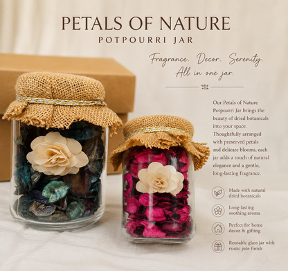 Petals of Nature Potpourri Jars