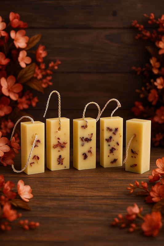 Set of 4 Beeswax Fragrance Bars