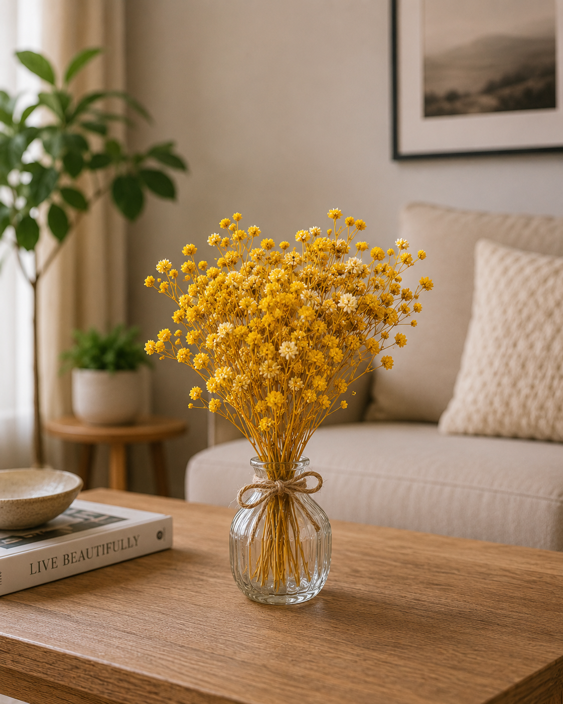 Preserved Natural Baby Breath Flowers