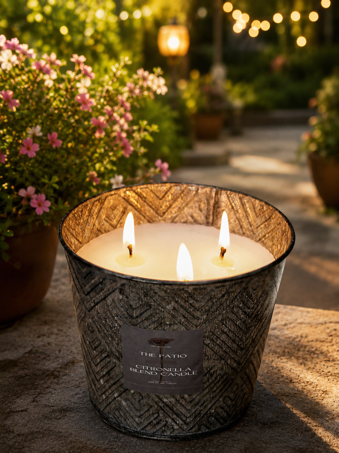 The Patio-Citronella Oil Bucket Candle