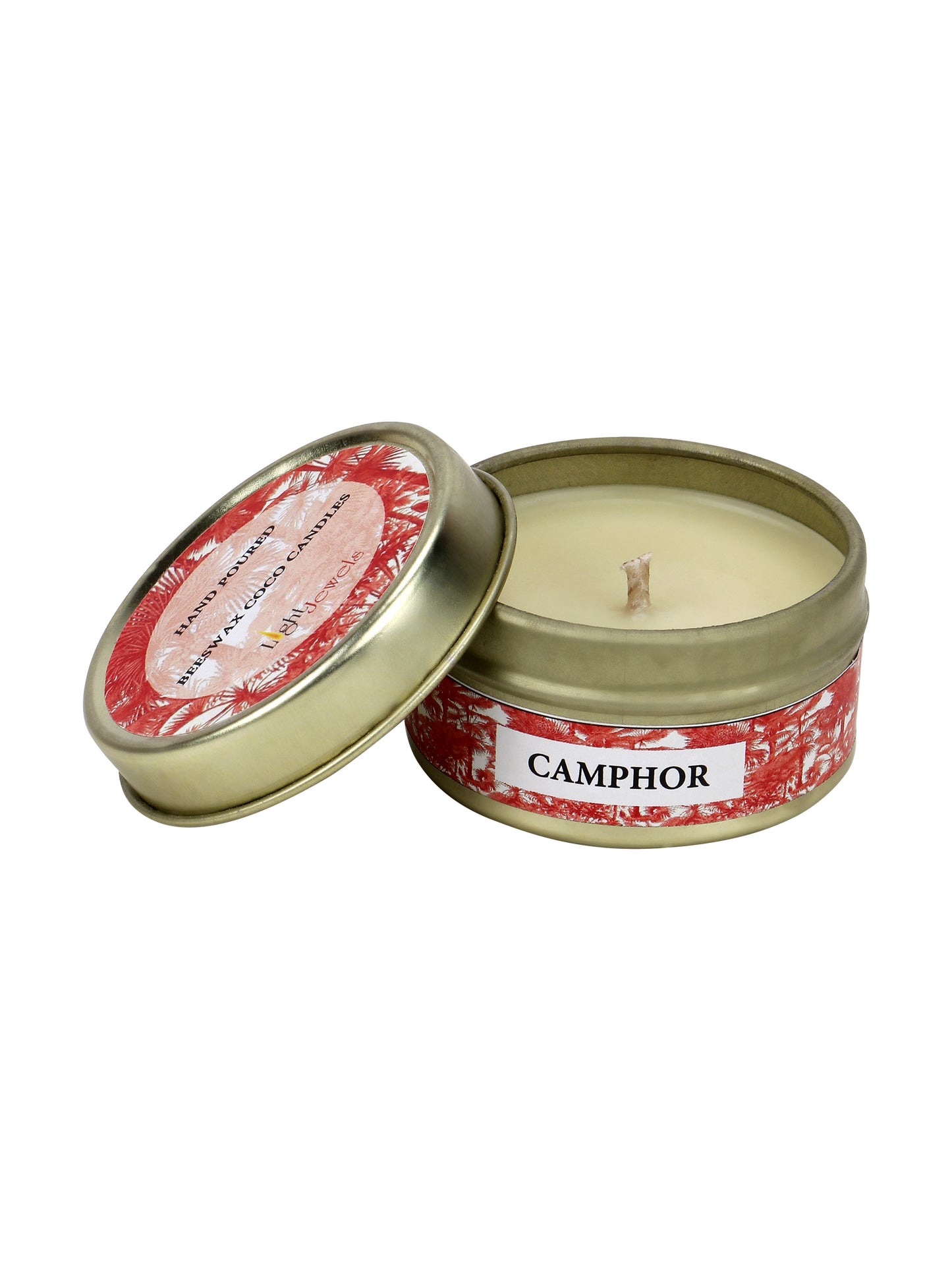 Set of 5 camphor tin candles