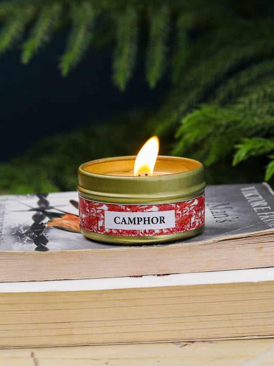 Set of 5 camphor tin candles