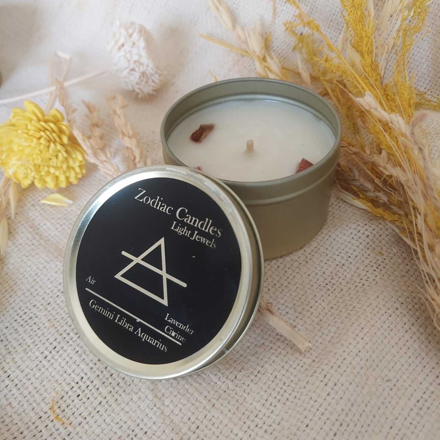 The 4 Zodiac Elements-Luxury Soy Tin Candles