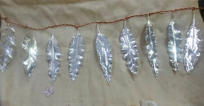 Silver Dipped Natural Mango Leaves -Toran/Door hanging