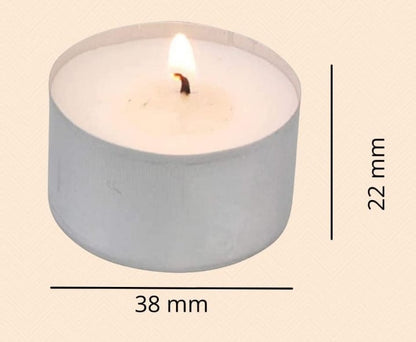 Set of 5 Long Burning T lite Candles