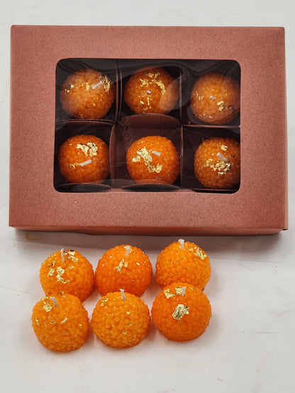 Set of 6 Ladoo Mithai Candle Box