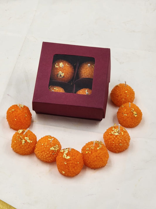 Set of 4 Ladoo Mithai Candle Box