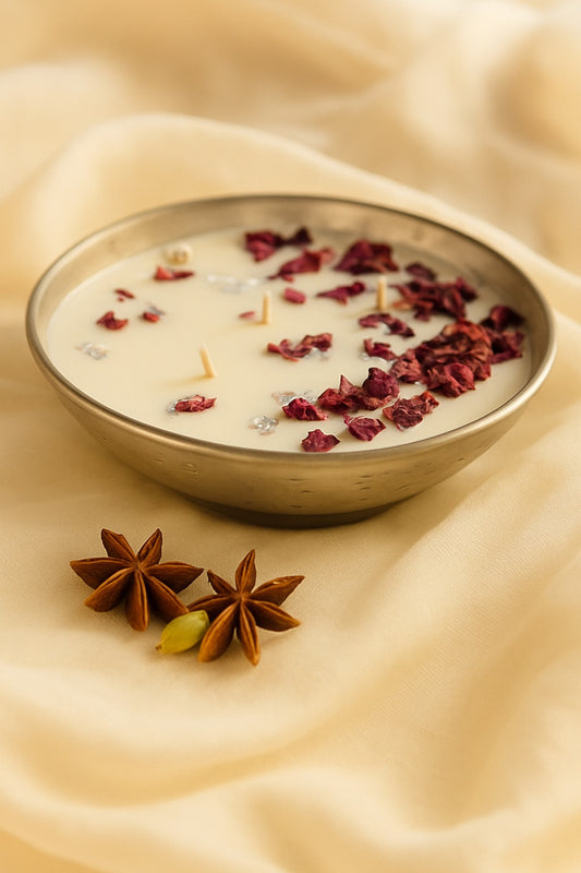 Fragrant Silver Urli Candle