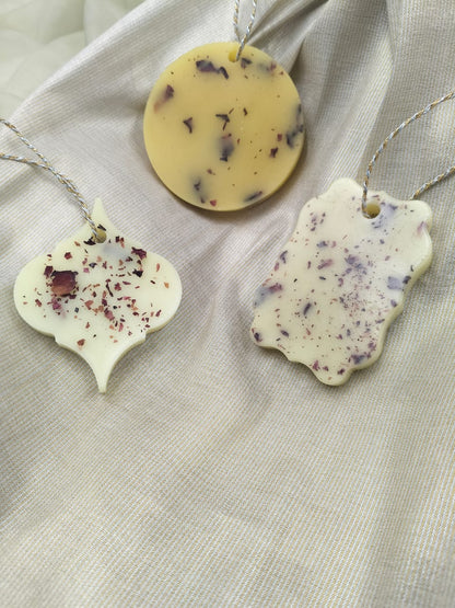 Set of 3 Dainty Beeswax Fragrance Bars for Wardrobes