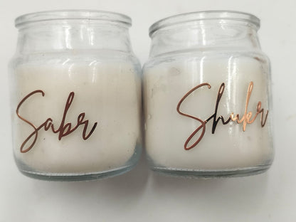 Sabr & Shukr Candle Jars