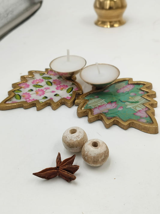 Set of  2 Pichwai  Soy Candles