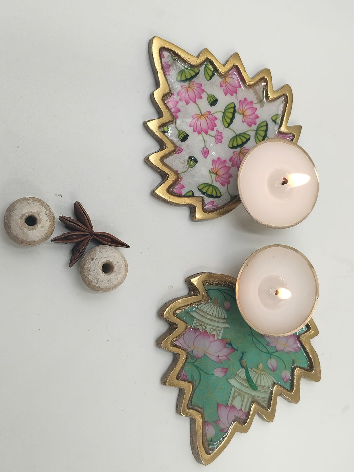 Set of  2 Pichwai  Soy Candles