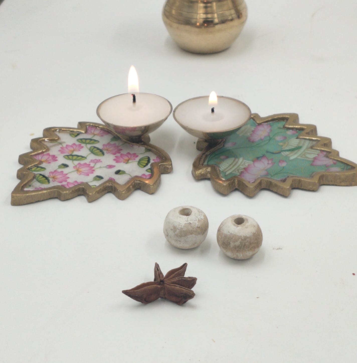 Set of  2 Pichwai  Soy Candles