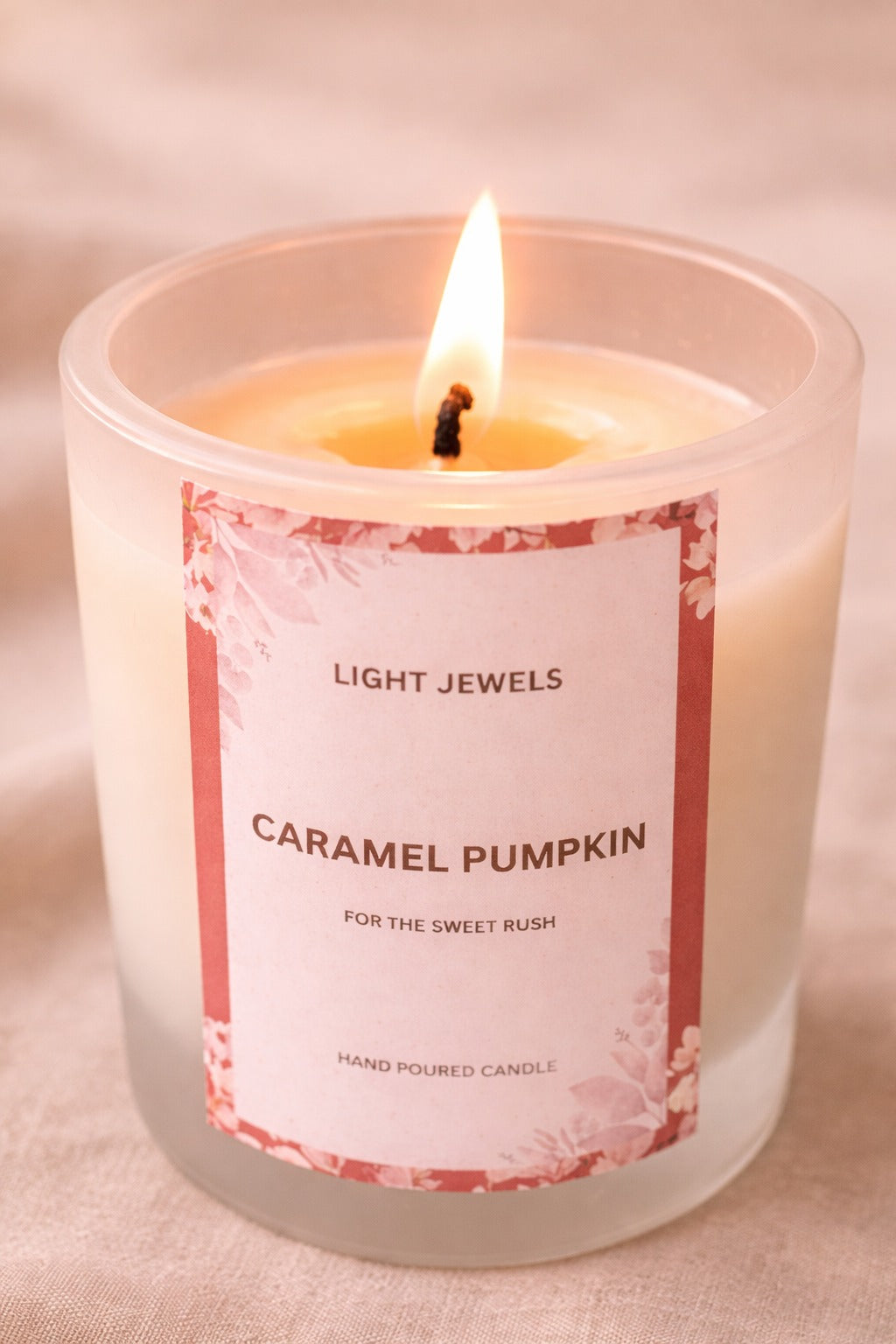Caramel Pumpkin Scented Soy Candle