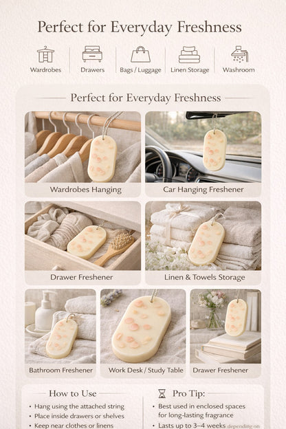 Wax Wardrobe Fragrance Bar in Jasmine Blooms Aroma