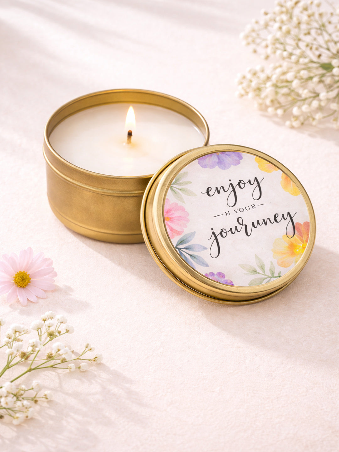 Enjoy your Journey-Rose Scented Travel Tin Candle