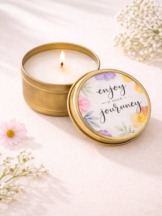 Enjoy your Journey-Rose Scented Travel Tin Candle