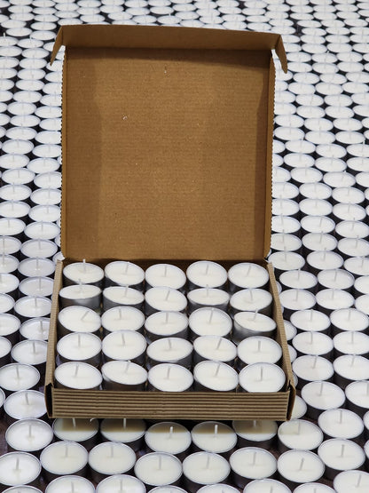 Set of 50 Unscented  Soy Wax   T lite candles