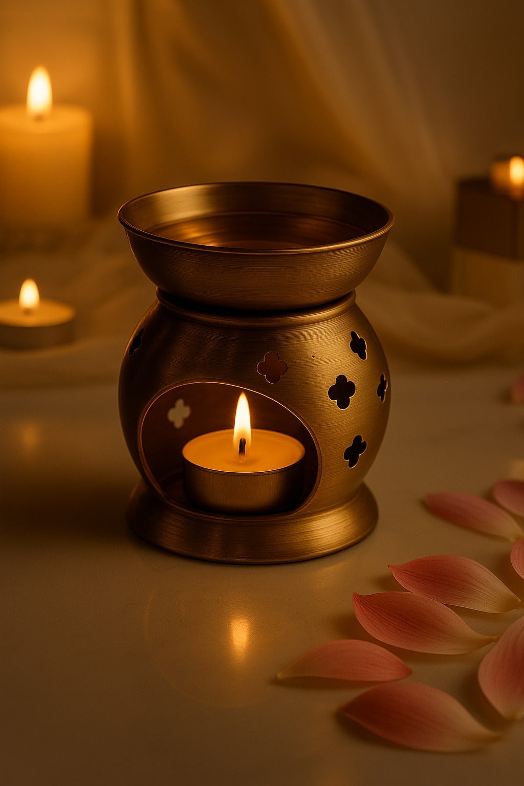 Gift Set of Brass Diffuser &4 Different Beeswax Melts