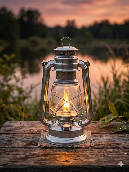 Vintage Kerosne Oil Lantern for Outdoors