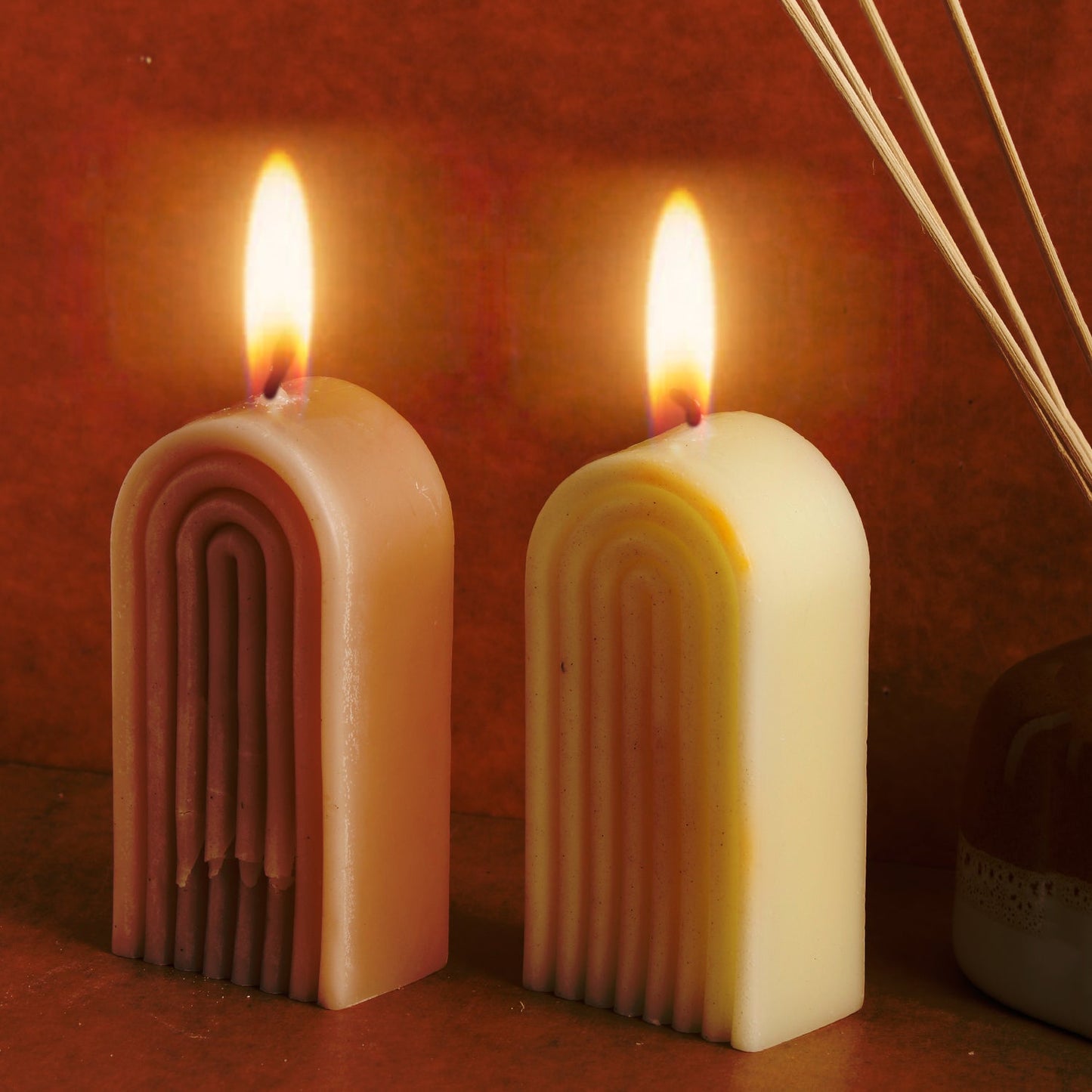 Dual Spiral Arch Candles