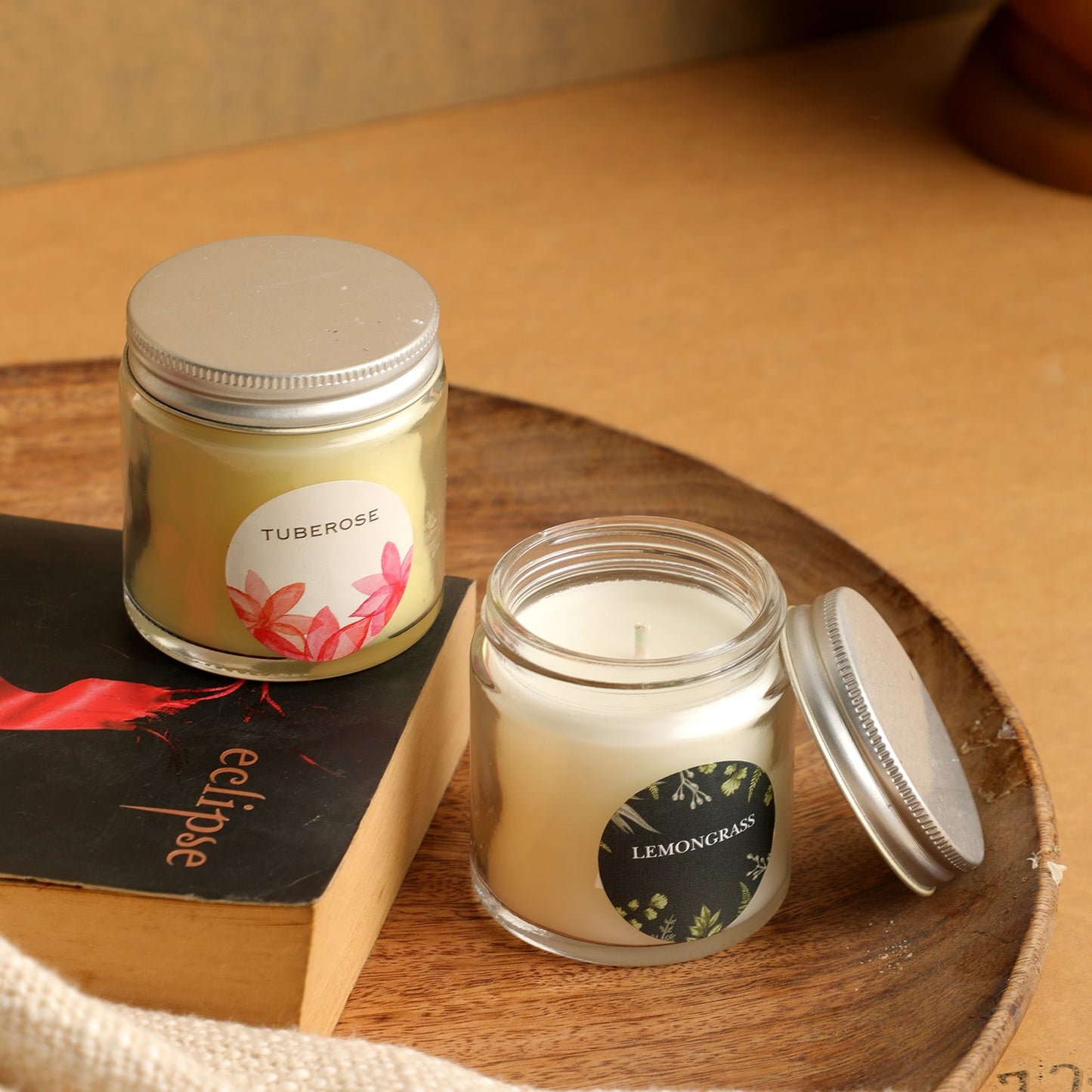 2 Fragrant Jar Candles