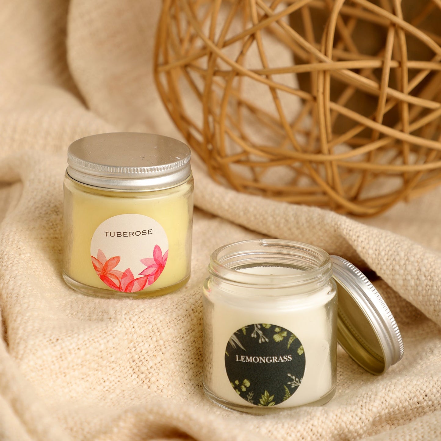 2 Fragrant Jar Candles